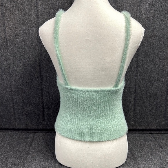 Altar'd State Green Ribbed Fitted Tank Top - Picture 3 of 8